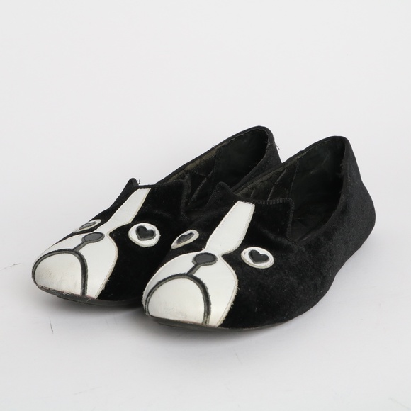 Marc by Marc Jacobs Short Black Sad Dog Slippers 6 - Picture 1 of 7